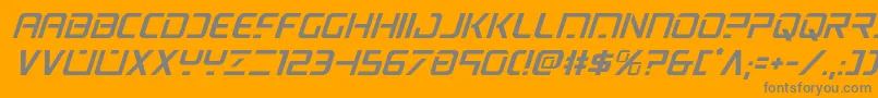 More about psyonicital Font psyonicital Font – Gray Fonts on Orange Background