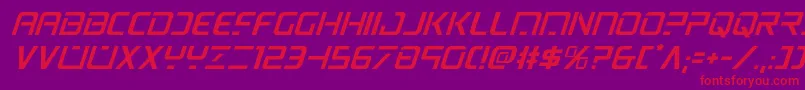 psyonicital Font – Red Fonts on Purple Background
