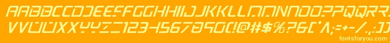 More about psyonicital Font psyonicital Font – Yellow Fonts on Orange Background