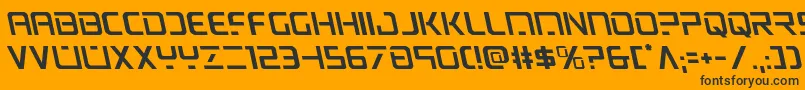 psyonicleft Font – Black Fonts on Orange Background