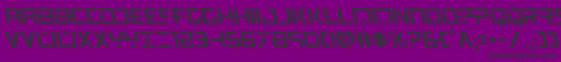 フォントpsyonicleft – 紫の背景に黒い文字