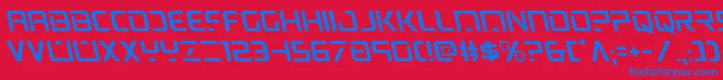 psyonicleft Font – Blue Fonts on Red Background