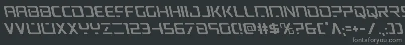 psyonicleft Font – Gray Fonts on Black Background