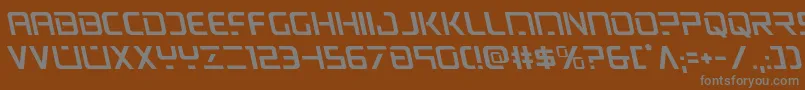 psyonicleft Font – Gray Fonts on Brown Background