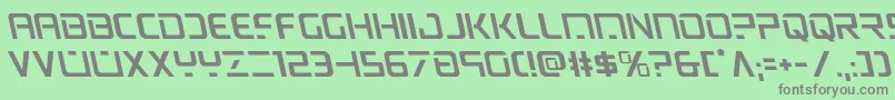 psyonicleft Font – Gray Fonts on Green Background