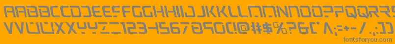 psyonicleft Font – Gray Fonts on Orange Background