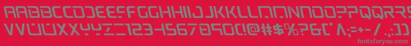 psyonicleft Font – Gray Fonts on Red Background
