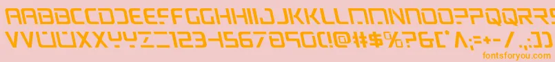 psyonicleft Font – Orange Fonts on Pink Background