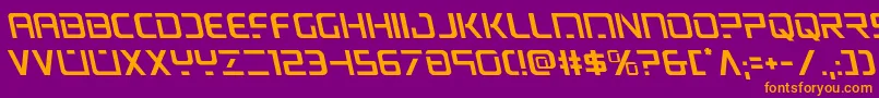 psyonicleft Font – Orange Fonts on Purple Background