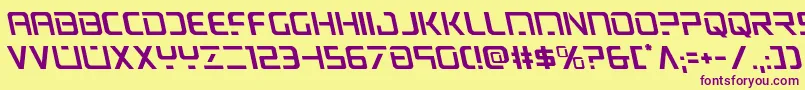 psyonicleft Font – Purple Fonts on Yellow Background