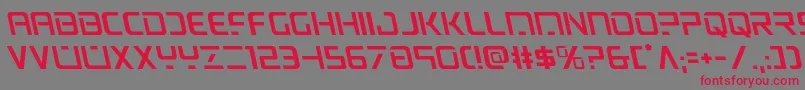 psyonicleft Font – Red Fonts on Gray Background
