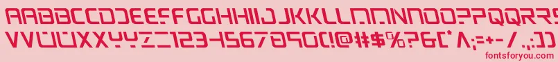 psyonicleft Font – Red Fonts on Pink Background