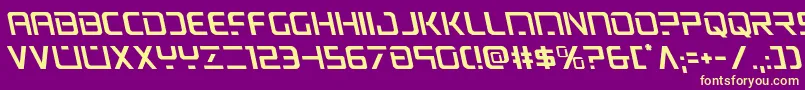 psyonicleft Font – Yellow Fonts on Purple Background