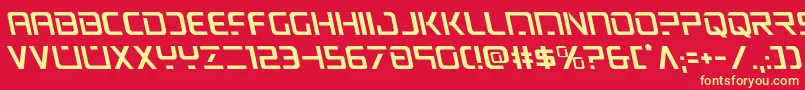 psyonicleft Font – Yellow Fonts on Red Background