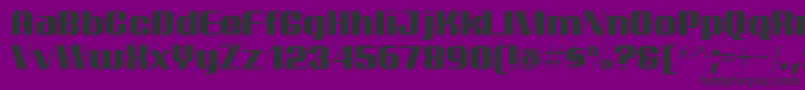 フォントptarm    – 紫の背景に黒い文字