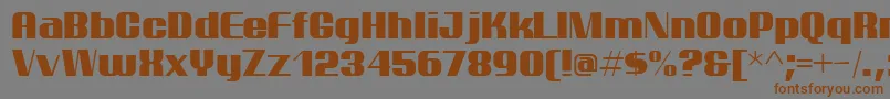 Weitere Informationen zur ptarm -Schriftart ptarm -Schriftart – Braune Schriften auf grauem Hintergrund