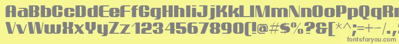 More about ptarm Font ptarm Font – Gray Fonts on Yellow Background