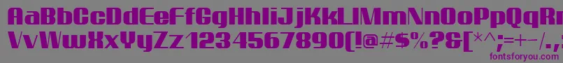 ptarm    Font – Purple Fonts on Gray Background