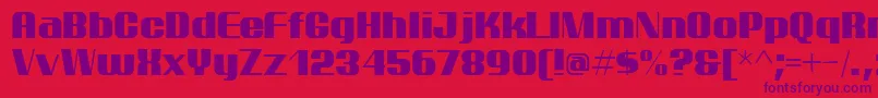 Fonte ptarm    – fontes roxas em um fundo vermelho