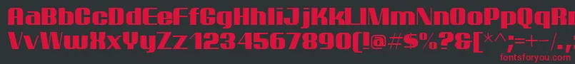 ptarm    Font – Red Fonts on Black Background