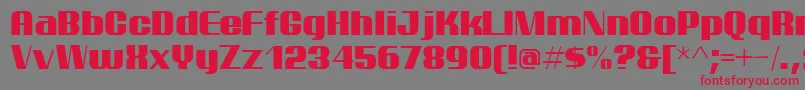 ptarm    Font – Red Fonts on Gray Background