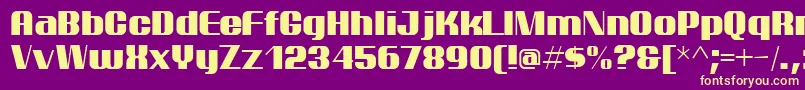 ptarm    Font – Yellow Fonts on Purple Background