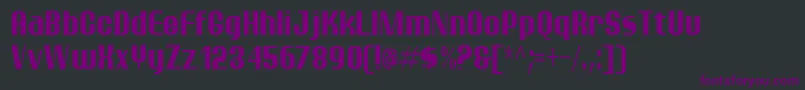 フォントptarmc   – 黒い背景に紫のフォント