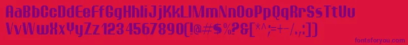 Шрифт ptarmc   – фиолетовые шрифты на красном фоне