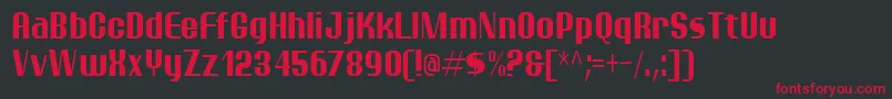 ptarmc   Font – Red Fonts on Black Background
