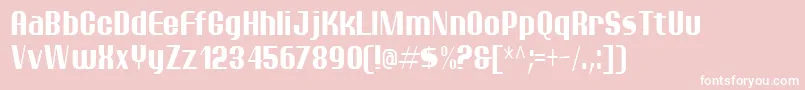 ptarmc   Font – White Fonts on Pink Background