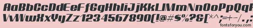ptarmi   Font – Black Fonts on Pink Background