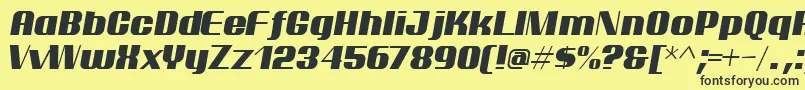 ptarmi   Font – Black Fonts on Yellow Background