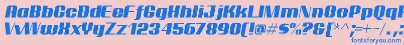 ptarmi   Font – Blue Fonts on Pink Background