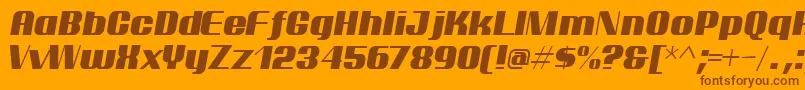 ptarmi   Font – Brown Fonts on Orange Background
