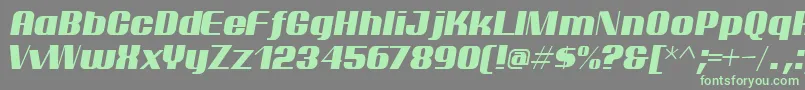 ptarmi   Font – Green Fonts on Gray Background