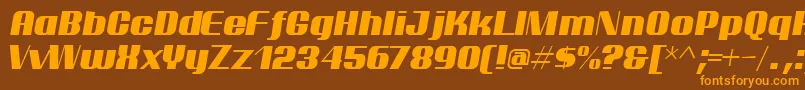 ptarmi   Font – Orange Fonts on Brown Background