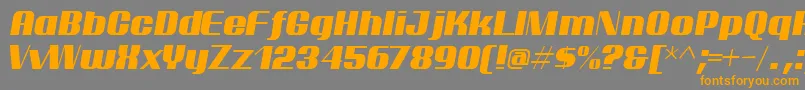 ptarmi   Font – Orange Fonts on Gray Background