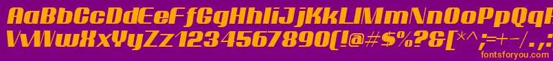 ptarmi   Font – Orange Fonts on Purple Background