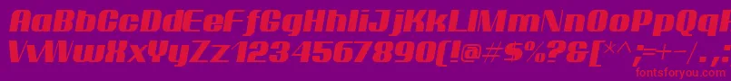 ptarmi   Font – Red Fonts on Purple Background