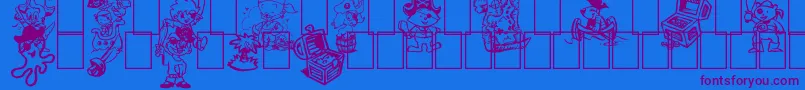 More about Ptits Pirates Font Ptits Pirates Font – Purple Fonts on Blue Background