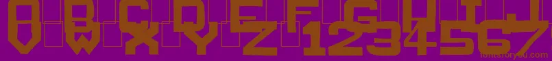 Public Market Font – Brown Fonts on Purple Background