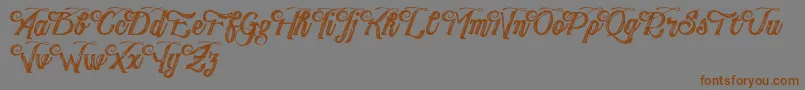 fuente PublishingDraftScript DEMO version – Fuentes Marrones Sobre Fondo Gris
