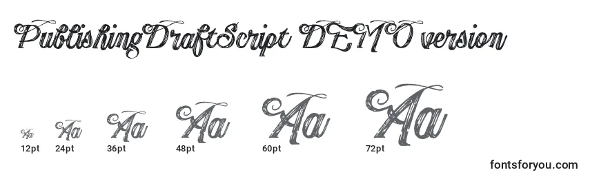 PublishingDraftScript DEMO version Font Sizes