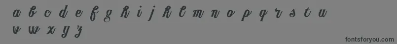 PublishingScript DEMO version Font – Black Fonts on Gray Background
