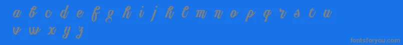 Police PublishingScript DEMO version – polices grises sur fond bleu