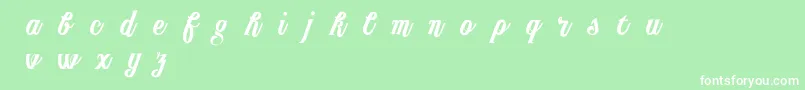 PublishingScript DEMO version Font – White Fonts on Green Background