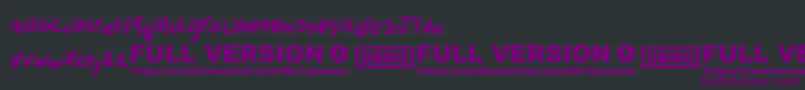 Puckipsy Font – Purple Fonts on Black Background
