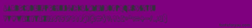 PuckMan Font – Black Fonts on Purple Background