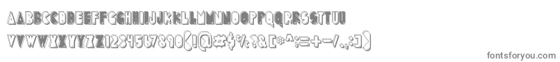 PuckMan-Schriftart – Graue Schriften
