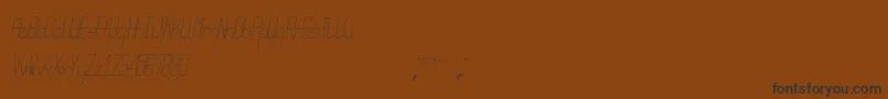 Puente Estrecho St Font – Black Fonts on Brown Background